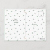 Mooie waterverf baby eenvoudige bedankkaart briefkaart (Achterkant)