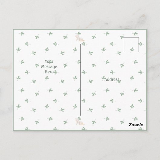 Mooie waterverf baby eenvoudige bedankkaart briefkaart (Achterkant)