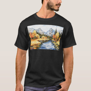 Mooie Waterverf, berglandschap T-shirt