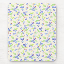 Mooie waterverf Blauwebes Botanische Patroon Muismat