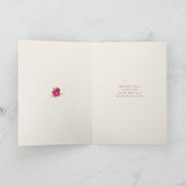 Mooie waterverf bloemen Moederdag script C Kaart (Binnen)