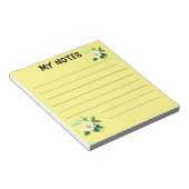 Mooie waterverf bloemen notitieblok (Schuin)