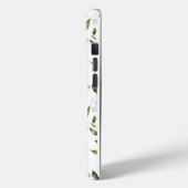 Mooie Waterverf botanische flora + monogram Case-Mate iPhone Case (Achterkant / Links)