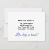 Mooie waterverf botanische verhuis aankondiging  (Achterkant)