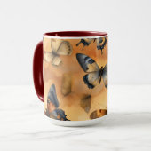 Mooie Waterverf Butterflies Mok (Voorkant links)