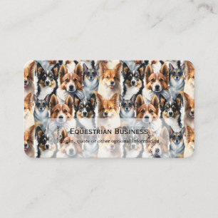 Mooie waterverf Corgi-hondpatroon Visitekaartje