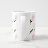 Mooie Waterverf Floral Extra Grote Beker (Achterkant)