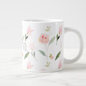 Mooie Waterverf Floral Extra Grote Beker (Rechts)