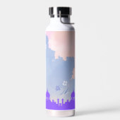 Mooie Waterverf Floral Mosque Islamic Gift Waterfles (Links)