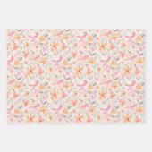 Mooie Waterverf Floral Pattern Inpakpapier Vel (Voorkant 3)