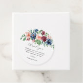 Mooie Waterverf Floral Wedding Bedankjes Labels (In situ)