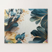 Mooie waterverf florale legpuzzel (Horizontaal)