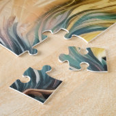 Mooie waterverf florale legpuzzel (Zijkant)