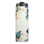 Mooie waterverf florale thermosbeker (Voorkant)