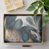 Mooie waterverf florale tissuepapier (Geschenk)