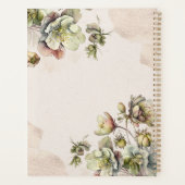 Mooie waterverf florale vormgeving planner (Achterkant)