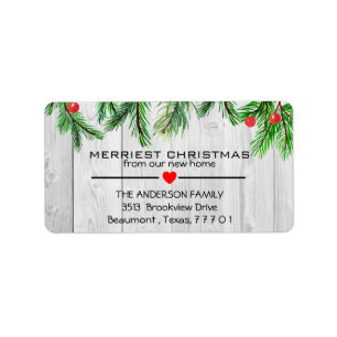 Mooie Waterverf Foliage Nieuw Home Address label