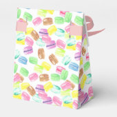 Mooie waterverf Franse macaroon patroon Bedankdoosjes (Achterkant)