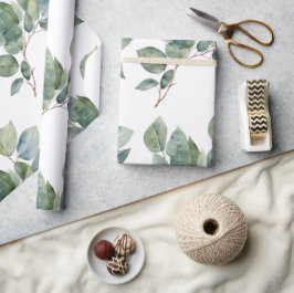 Mooie waterverf groen botanisch cadeaupapier