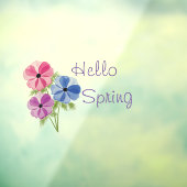 Mooie Waterverf hallo Anemone Raamsticker (Vel 3)