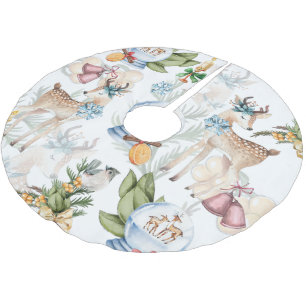 Mooie Waterverf kerstmis Kerstboom Rok