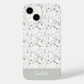 Mooie waterverf Leuke wilde bloem Persoonlijk Case-Mate iPhone Case (Achterkant)