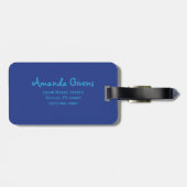 Mooie Waterverf Mandarijns design Bagagelabel (Achterkant horizontaal)