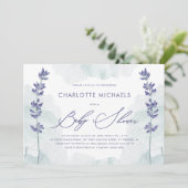 Mooie Waterverf met  Script-Baby shower Kaart (Staand voorkant)