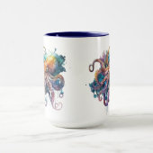 Mooie Waterverf octopus Mok (Midden)