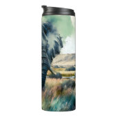 Mooie Waterverf olifant Thermosbeker (Geroteerd rechts)