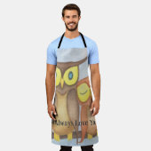 Mooie Waterverf Owl Lovers Schort (Gedragen)