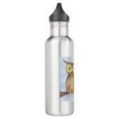 Mooie Waterverf Owl Lovers Waterfles (Links)