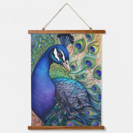 Mooie Waterverf Peacock Hangend Wandkleed