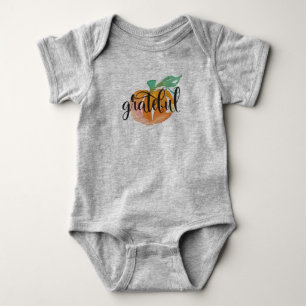 Mooie Waterverf Pompoen Halloween Baby Body Romper