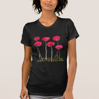 Mooie waterverf poppies t-shirt