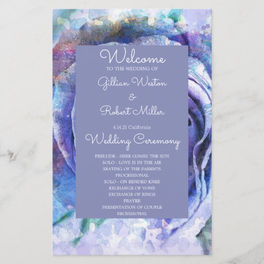 Mooie Waterverf Roos (Voorkant)