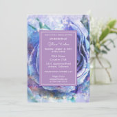 Mooie Waterverf Roos Kaart (Staand voorkant)