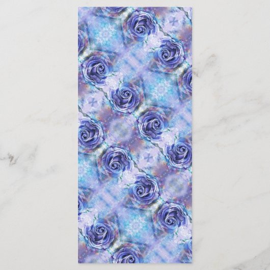 Mooie Waterverf Roos Menu (Achterkant)