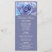 Mooie Waterverf Roos Menu (Voorkant)