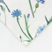 Mooie waterverf snijbloemen fleece deken (Hoek)