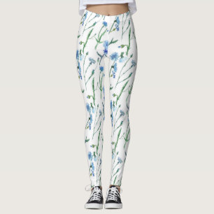 Mooie waterverf snijbloemen leggings