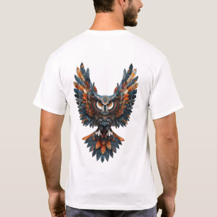 Mooie Waterverf Uil T-Shirt