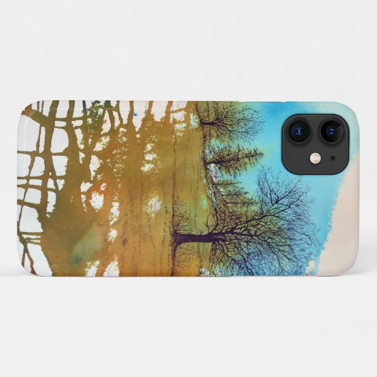 Mooie Waterverf van bomen Case-Mate iPhone Case (Achterkant (horizontaal))