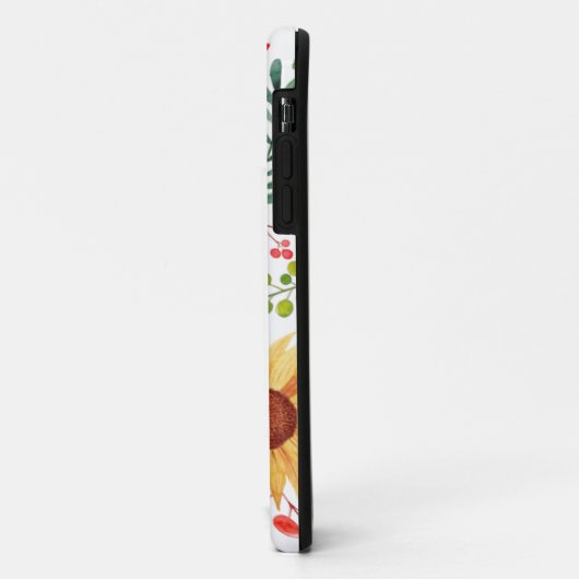 Mooie Waterverf van zonnebloemen en bessen  Case-Mate iPhone Case (Achterkant/links)