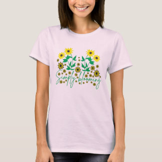 Mooie Waterverf Wilde bloem Botanische tuin T-shirt