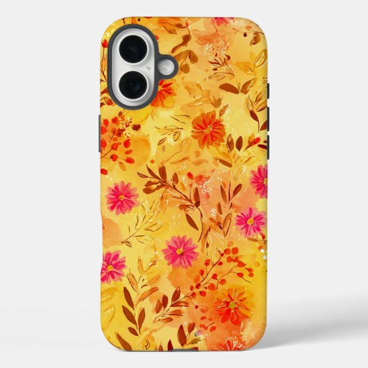 Mooie waterverf wilde bloemen Case-Mate iPhone case (Achterkant)