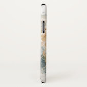 Mooie Waterverf Zwart Paard iPhone Case (Achterkant / rechts)