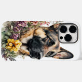 MOOIE WATERVERFTEKENING DUITSE HERDERHOND Case-Mate iPhone CASE (Achterkant (horizontaal))
