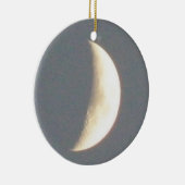 Mooie Waxing Crescent Moon in Dusk Custom Keramisch Ornament (Rechts)