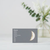 Mooie Waxing Crescent Moon in Dusk Custom Visitekaartje (Staand voorkant)